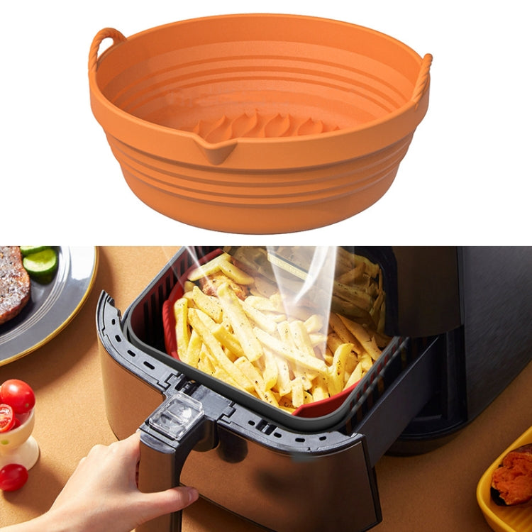 Air Fryer Silicone Baking Tray Folding Cake Baking Tray Baking Pad, Size: 8.5 Inches