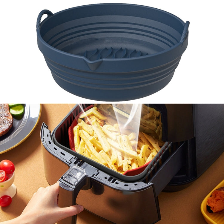 Air Fryer Silicone Baking Tray Folding Cake Baking Tray Baking Pad, Size: 8.5 Inches