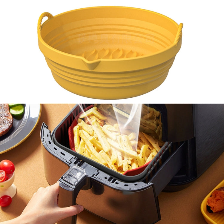 Air Fryer Silicone Baking Tray Folding Cake Baking Tray Baking Pad, Size: 8.5 Inches