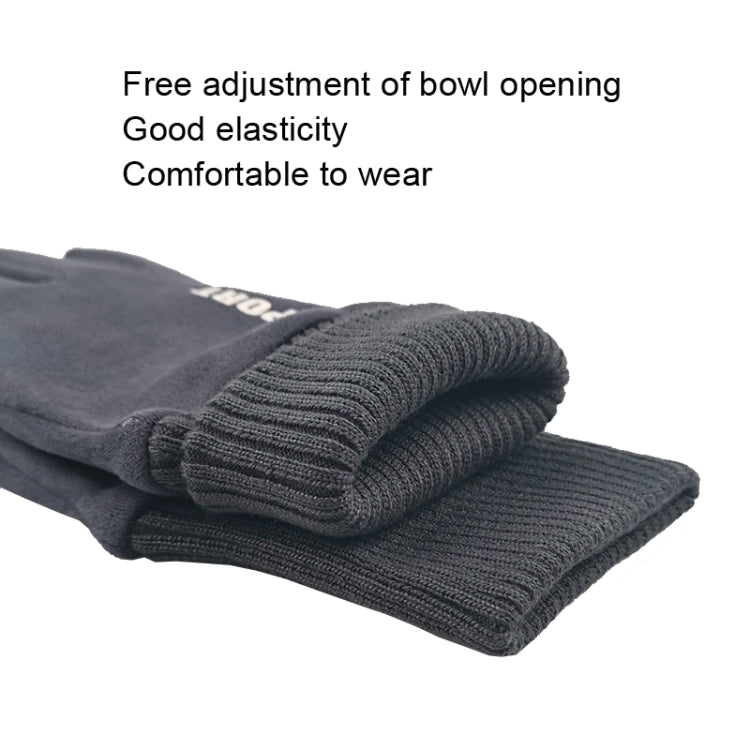 Q35 Suede Men Warm Gloves Touch Screen Sports Cycling Gloves, Size: One Size