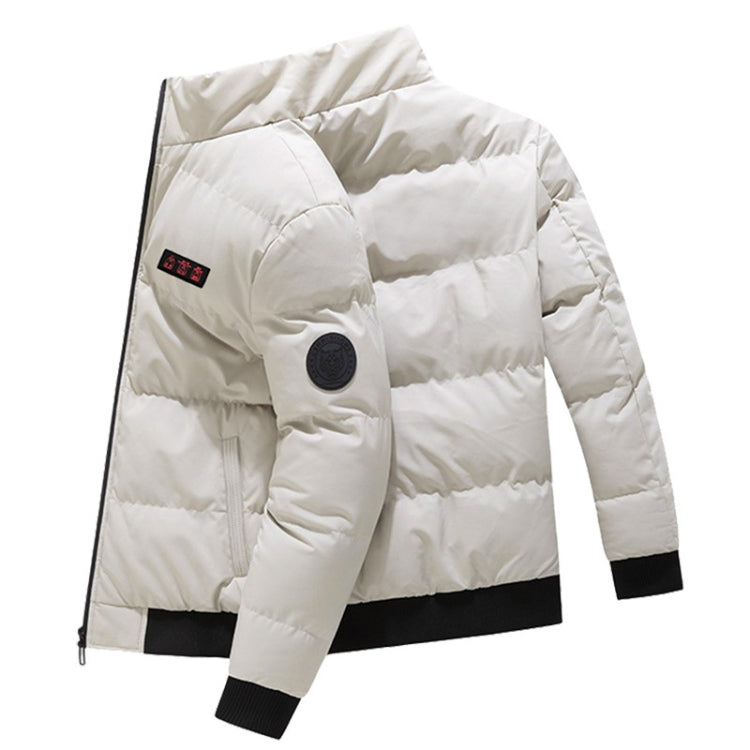 Outdoor Sports Standing Collar Windproof USB Heated Jacket, Size: