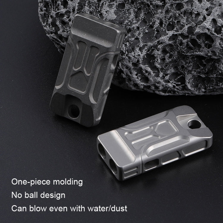 KS007A Titanium Alloy Whistle Dual Tube High Frequency Motion Survival Whistle