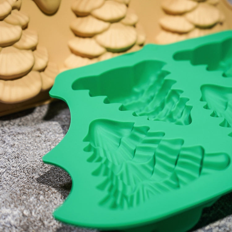 FF2569 Christmas Simulation Christmas Tree Mold Cake Mold Baking Tool, Style: 5 Even Green