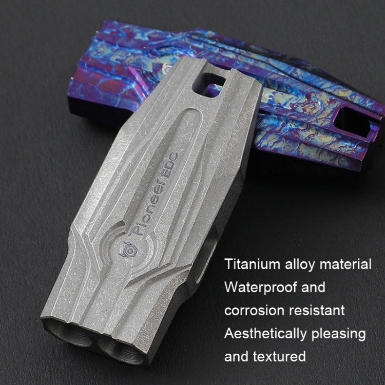 KS014 Dual Tube Outdoor Survival Referee Training High Frequency Whistle, Color: Natural Color