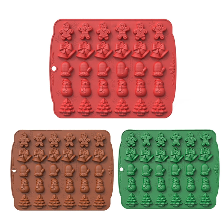 Christmas Supplies Drop Glue Mold Cake Barbecue Baking Tool, Color: Green
