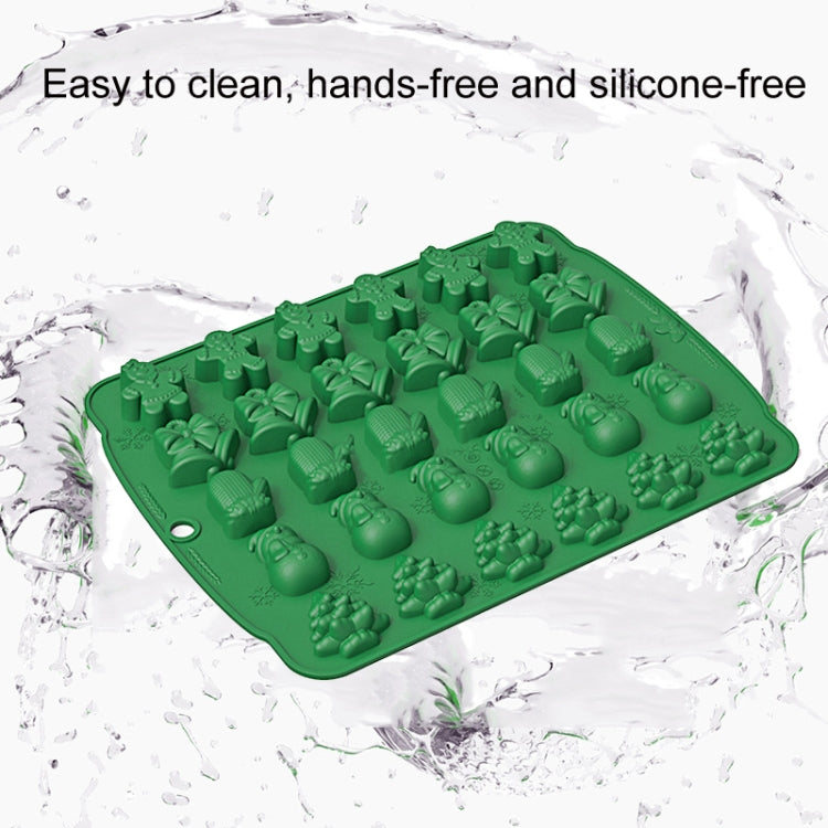 Christmas Supplies Drop Glue Mold Cake Barbecue Baking Tool, Color: Chocolate Color
