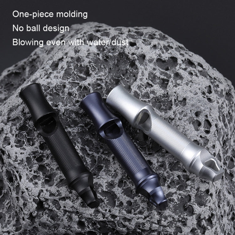 KS001 Aluminum Alloy Single Tube Adventure Survival Emergency High Frequency Whistle