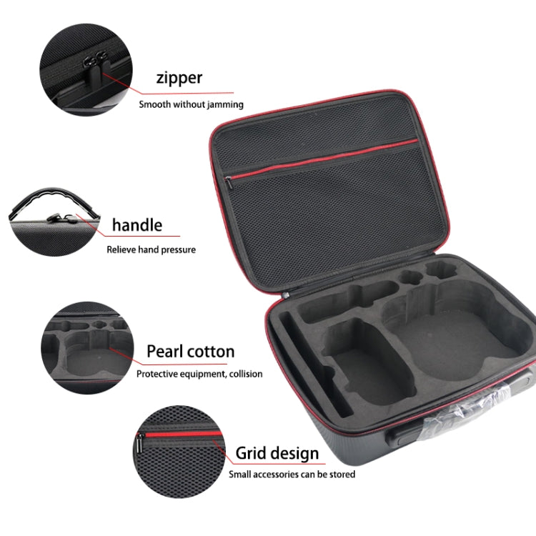 For DJI Avata  PU Leather Storage Bag Waterproof Handheld Box(Black)