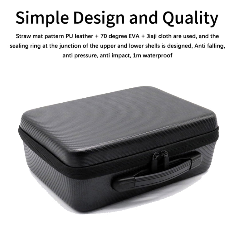 For DJI Avata  PU Leather Storage Bag Waterproof Handheld Box(Black)