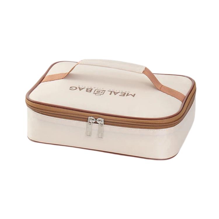 Square Lunch Bag Insulated Food Container Carrier for Meal Prep, Bento Boxes, and Office Lunch Portables, Size: Medium