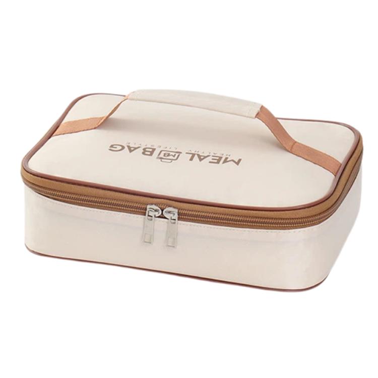 Square Lunch Bag Insulated Food Container Carrier for Meal Prep, Bento Boxes, and Office Lunch Portables, Size: Large