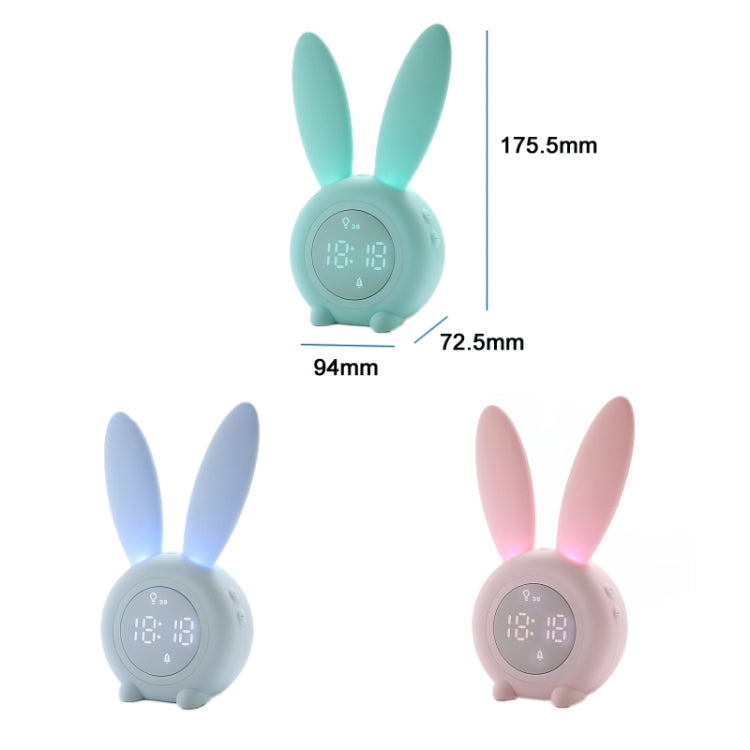 Multifunctional Smart Cartoon Cute Rabbit Desktop Digital Alarm Clock