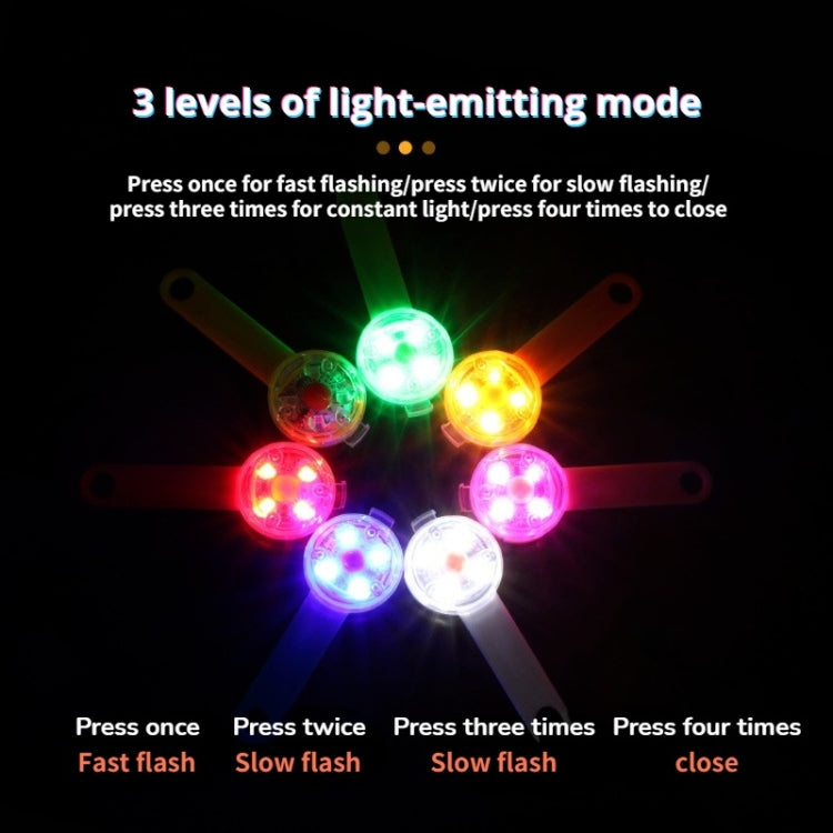 Pet Glowing USB Charging Anti-Throwing Pendant LED High Bright Silicone Dog Jewelry