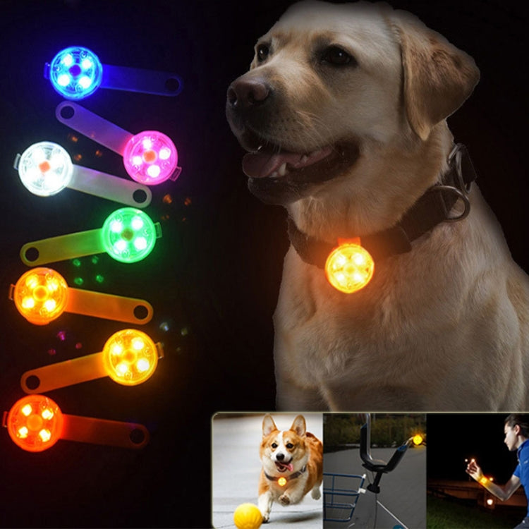 Pet Glowing USB Charging Anti-Throwing Pendant LED High Bright Silicone Dog Jewelry