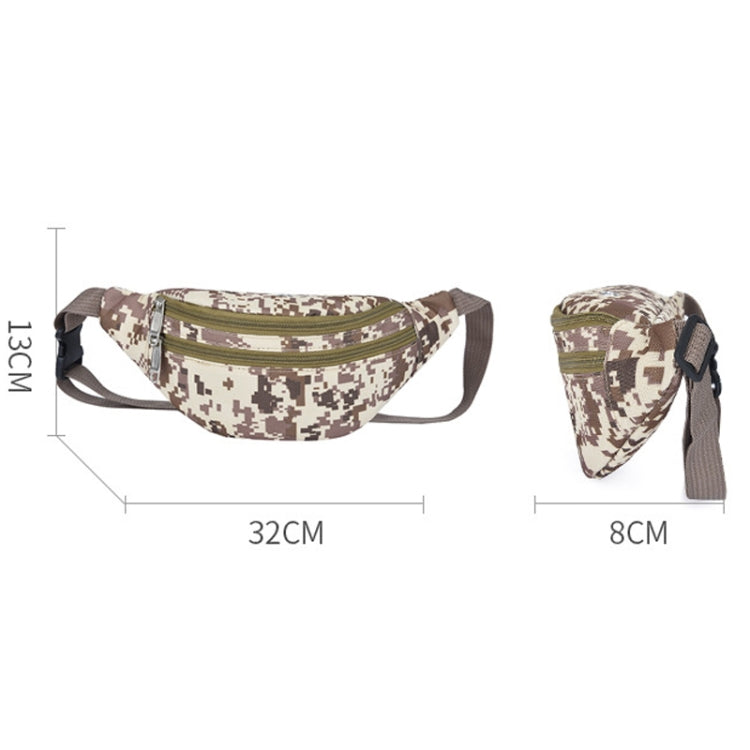 3 PCS Oxford Cloth Waist Bag Water-resistant Chest Bag Crossbody Bag