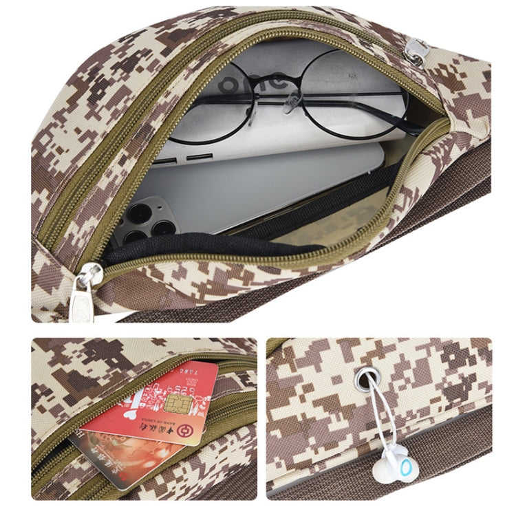 3 PCS Oxford Cloth Waist Bag Water-resistant Chest Bag Crossbody Bag