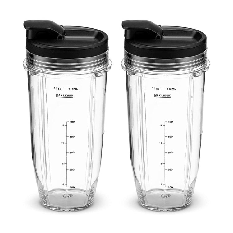 For Nutri Ninja Auto IQ Series Blenders 2pcs 710ML(24oz) Measuring Scale Cup Mug