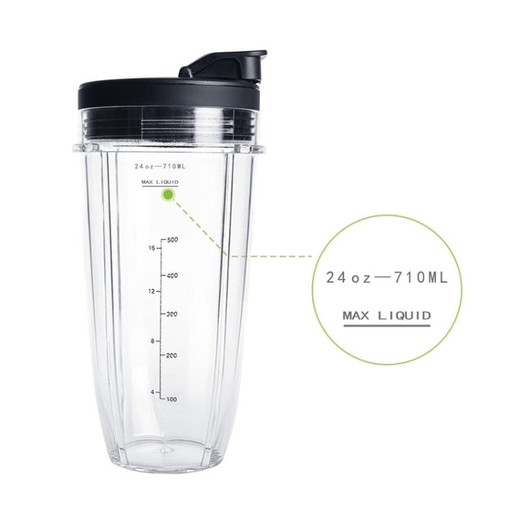 For Nutri Ninja Auto IQ Series Blenders 2pcs 710ML(24oz) Measuring Scale Cup Mug