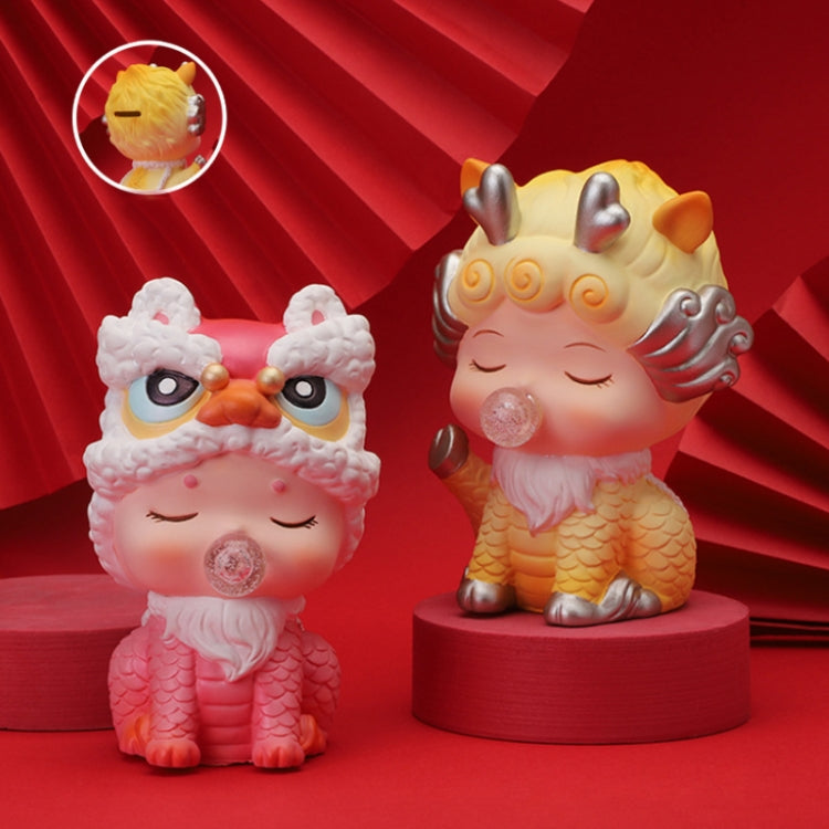 Heavenly Auspicious Beast Hidden Model Enamel Piggy Bank