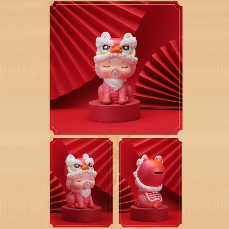 Heavenly Auspicious Beast Hidden Model Enamel Piggy Bank
