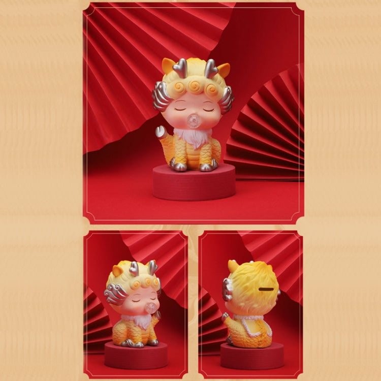 Heavenly Auspicious Beast Hidden Model Enamel Piggy Bank