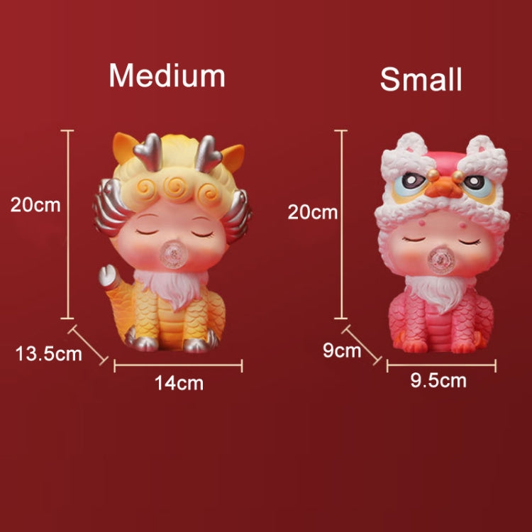 Heavenly Auspicious Beast Hidden Model Enamel Piggy Bank