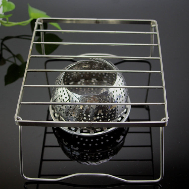 Outdoor Mini Portable Folding Grill Stainless Steel 304 Furnace Head Bracket, Size: 23x19.5x11cm