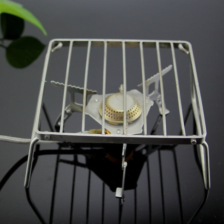 Outdoor Mini Portable Folding Grill Stainless Steel 304 Furnace Head Bracket, Size: 27.5x23.5x13cm