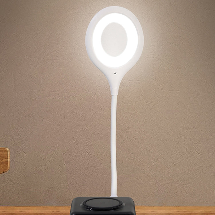 Voice Small Night Light USB Intelligence Sound Control LED Night Light(White Oval)