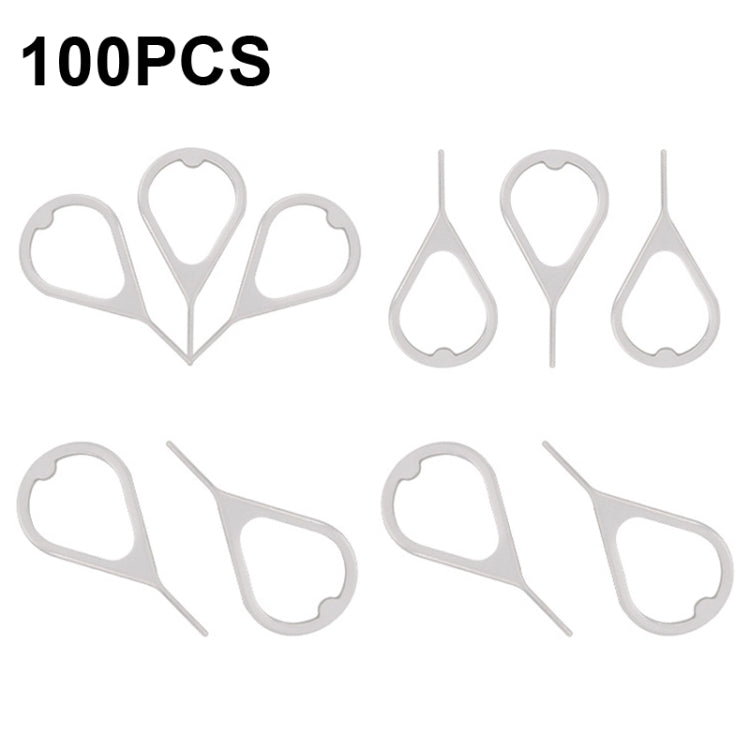 100 PCS Universal Thickened and Hardened Steel Phone Card Removal Pin