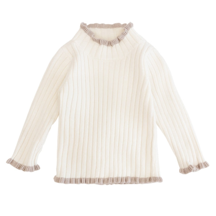 Autumn and Winter Girls Sweater Baby Warm Pullover Bottoming Shirt, Size: