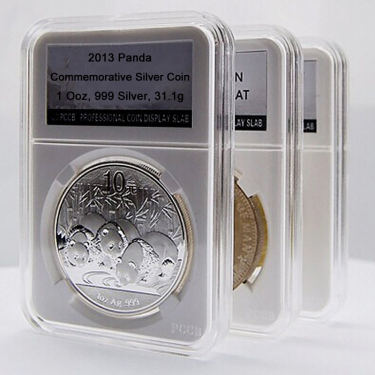 10 PCS Commemorative Coin Identification Rating Box Coin Collection Box, Color: White (38.5mm)