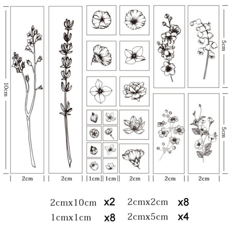Handbook Seal Holly Wood Rubber Stamp Set(Life Is Like A Summer Flower)