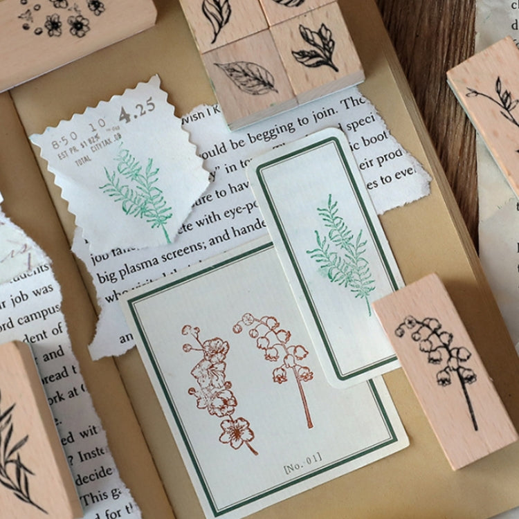 Handbook Seal Holly Wood Rubber Stamp Set(Life Is Like A Summer Flower)