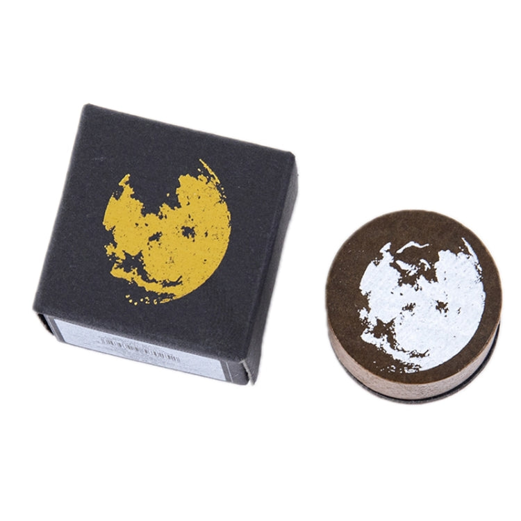 5 PCS Moon Phase Series Handbook Decoration DIY Wooden Stamp