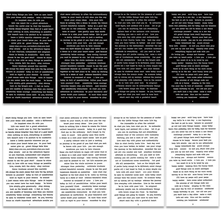 3 Sets Handbook DIY Vintage Text Sticker Material Pack