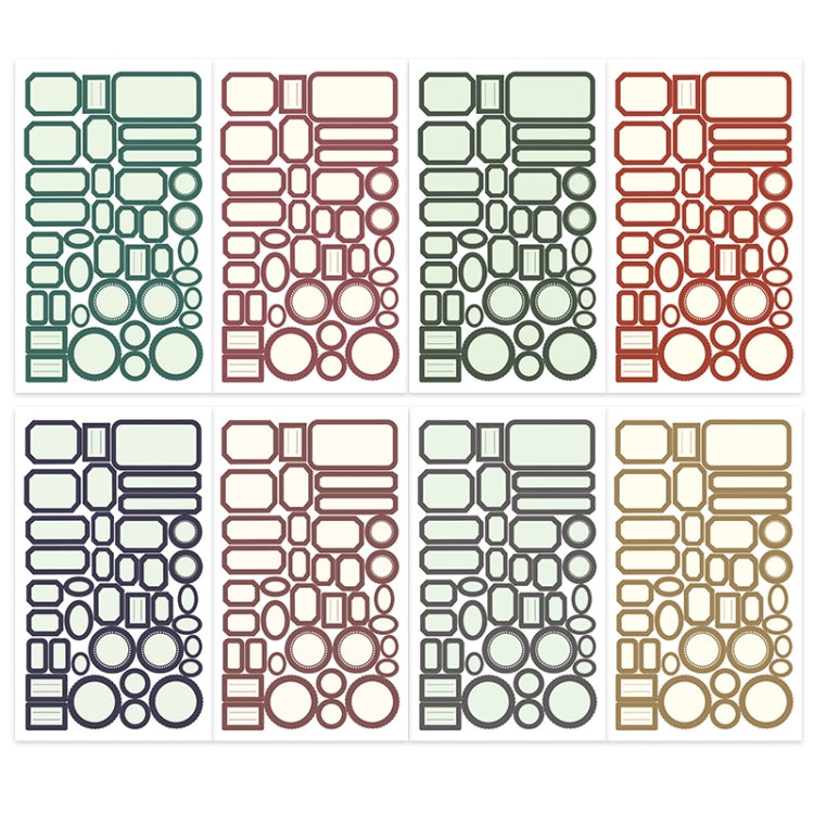 3 Sets Handbook DIY Vintage Text Sticker Material Pack
