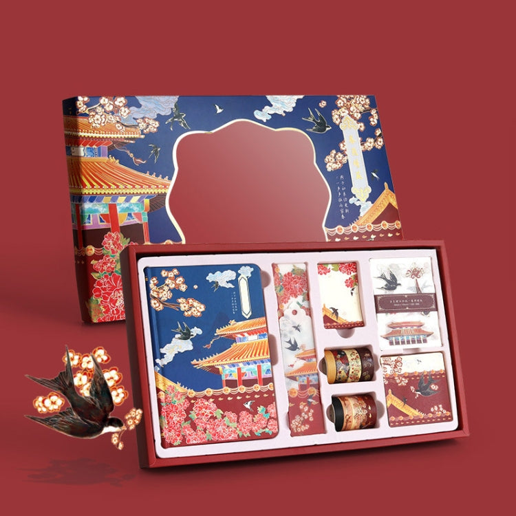 147 PCS/Set Cartoon Sticker Tape Handbook Cute Stationery Set, Spec: Spring Swallow