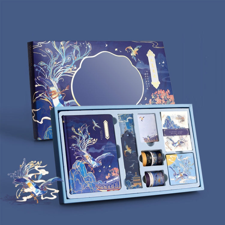 147 PCS/Set Cartoon Sticker Tape Handbook Cute Stationery Set, Spec: Phoenix Birds