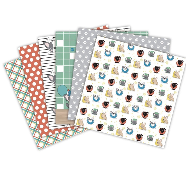 2 Sets 6 Inch 24 Sheets  Scrapbooking Background Paper Art Handmade Crafts(Have a Nice Day)