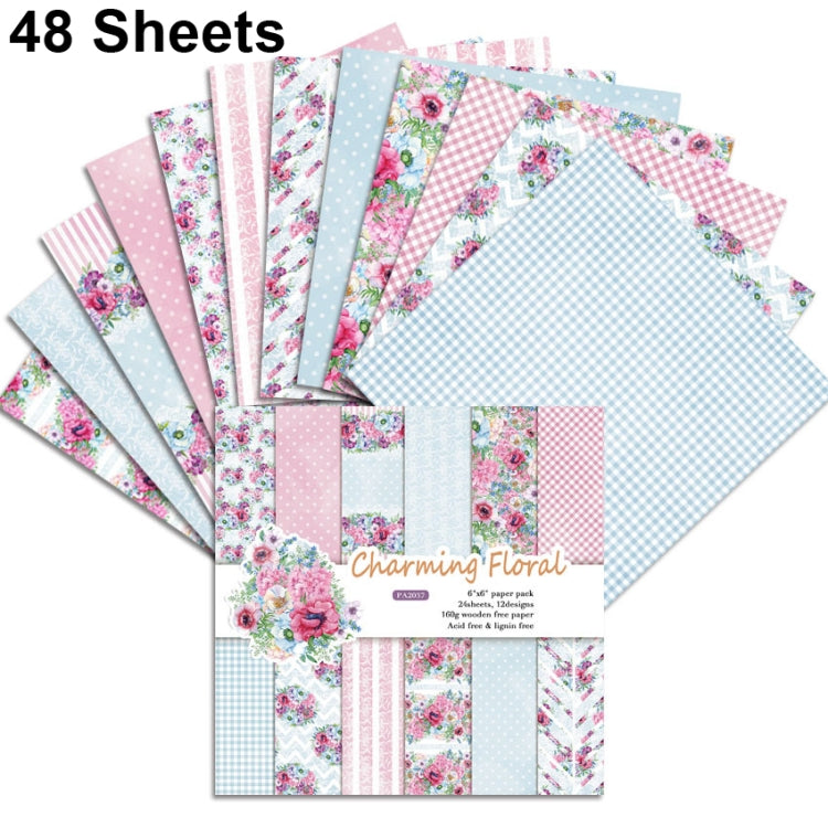 2 Sets PA2037-6 DIY Album Clipboard Handbook Card Background Paper, Size: 6 inch