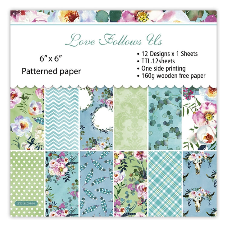 5 Sets Z104 6 inch DIY Album Capsing Book Handbook Card Making Background Paper