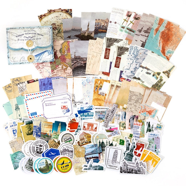 MMK17F Vintage Sticky Note Stickers DIY Handbook Material Set