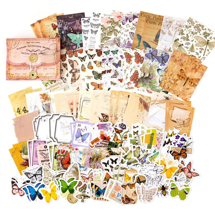 MMK17F Vintage Sticky Note Stickers DIY Handbook Material Set