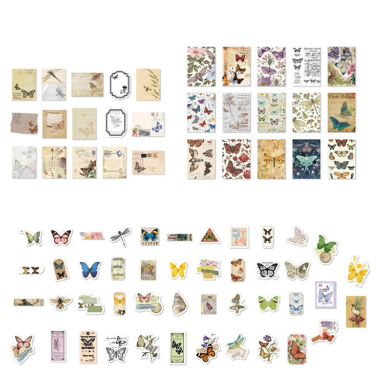 MMK17F Vintage Sticky Note Stickers DIY Handbook Material Set