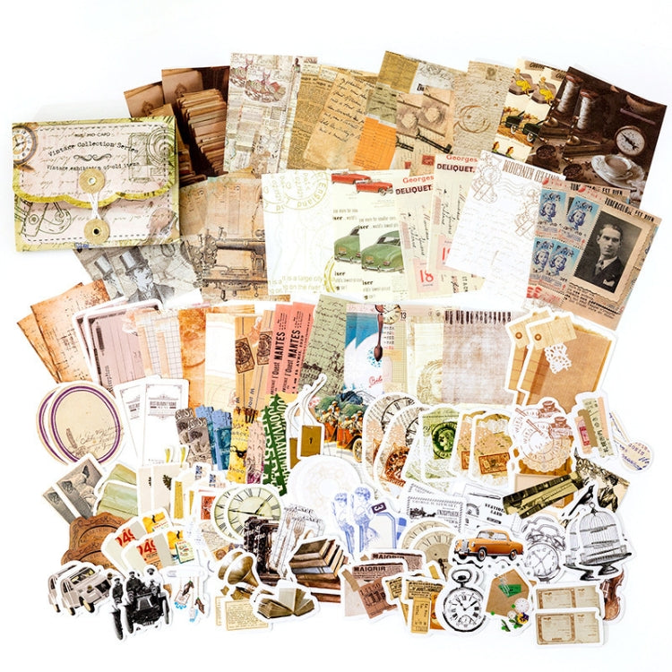 MMK17F Vintage Sticky Note Stickers DIY Handbook Material Set