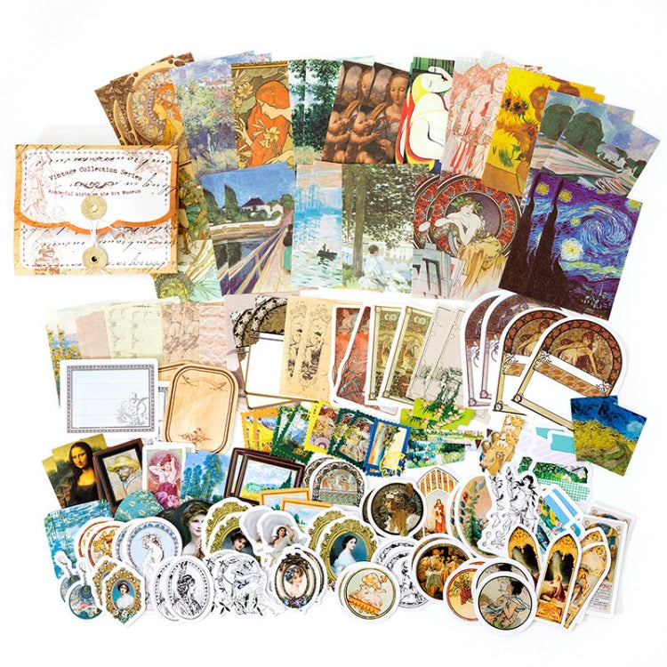 MMK17F Vintage Sticky Note Stickers DIY Handbook Material Set