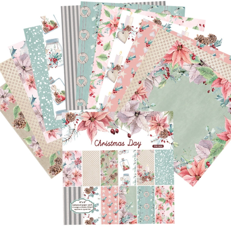 2 Sets PA1904 DIY Album Clipboard Handbook Card Background Paper, Size: 6 inch