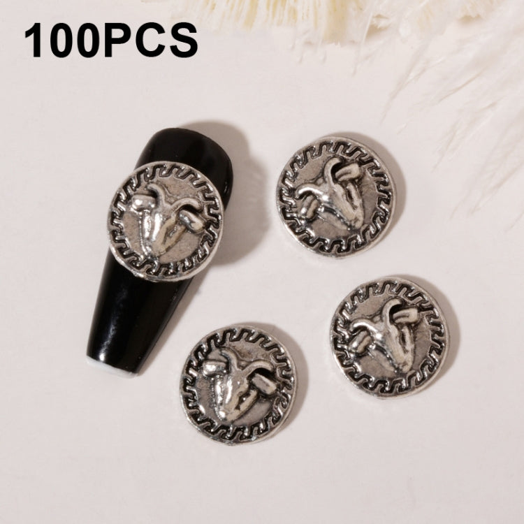 H649 100pcs Nail Crocodile Vintage Alloy Jewelry Nail Metal Accessories