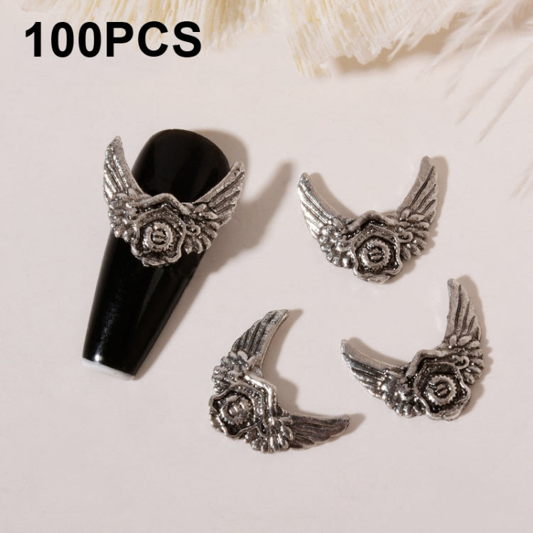 H650 100pcs Nail Crocodile Vintage Alloy Jewelry Nail Metal Accessories